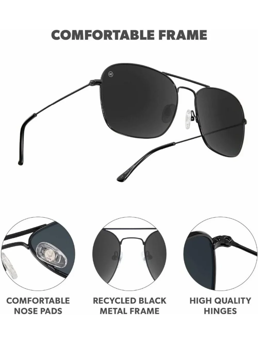 Stylish Polarized Navigator Sunglasses for Men & Women - UV Protection & Comfort